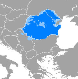 румынский язык на карте
